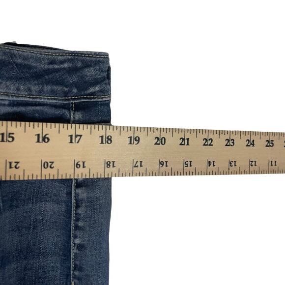 Maurices Women's Size XL W 36 Plaid Patch Fall Distressed Skinny Jeans - Picture 9 of 11